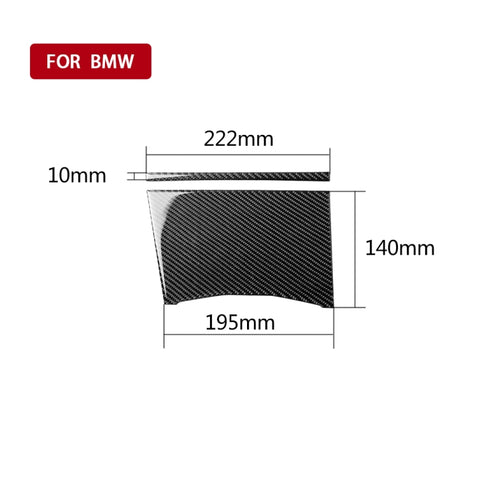 Adhésif décoratif pour le couvercle de la tasse de l'eau en fibre de carbone 2 en 1 pour BMW Serie 3 G20/G28/325Li/330d/335 2019-2020, guide à sinistre, couvercle de tasse d'eau, conduite à gauche