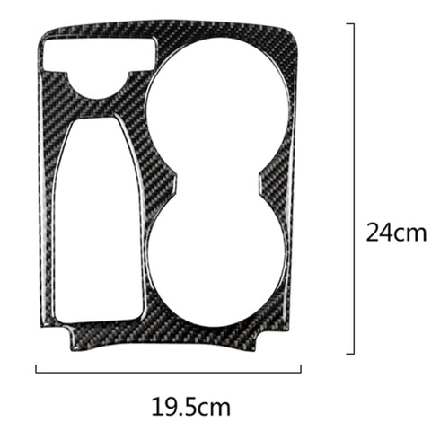 Adhésif décoratif portatif pour l'eau en teinte unitaire en fibre de carbone pour voiture pour Mercedes-Benz GLK 2008-2015, guide à sinistre, porte-gobelet d'eau pour main courante de couleur unie