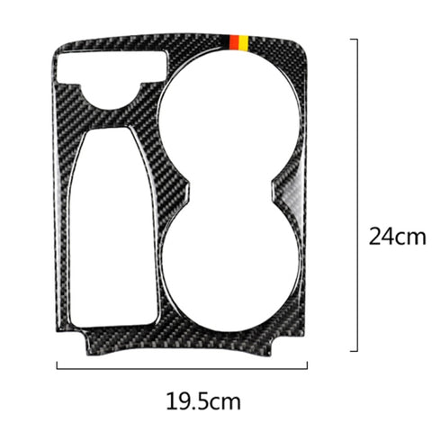 Adesivo decorativo portabicchieri per acqua corrimano en colore tedesco en fibre de carbone pour auto pour Mercedes-Benz GLK 2008-2015, guida a sinistra, porte-gobelet d'eau de main courante de couleur allemande