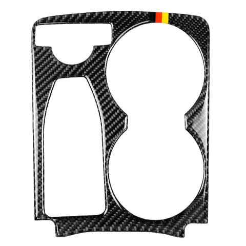 Adesivo decorativo portabicchieri per acqua corrimano en colore tedesco en fibre de carbone pour auto pour Mercedes-Benz GLK 2008-2015, guida a sinistra, porte-gobelet d'eau de main courante de couleur allemande