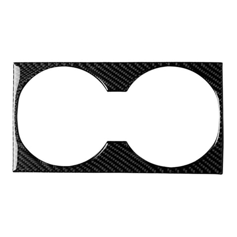Adesivo decorativo B per pannello portabicchieri in tinta unita in fibra di carbonio per auto per Mercedes-Benz GLE 2015-2017/GLS 2016-2018/ML 2012-2015/GL 2013-2015, guida a destra e a sinistra universale, Solid Color Water Cup Holder Panel B