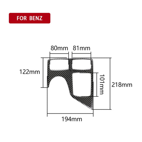 Panneau multimédia pour cadre du support de commande centrale en teinte unitaire en fibre de carbone pour voiture, un adhésif décoratif pour Mercedes-Benz GLE 2015-2018/GLS 2016-2018/M Classe 2012-2015, guide vers l'avant