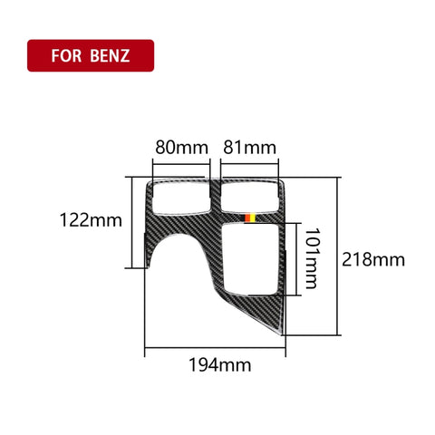 Panneau multimédia pour boîte, support de commande centrale de couleur tedesco en fibre de carbone pour voiture, adhésif décoratif pour Mercedes-Benz GLE 2015-2018/GLS 2016-2018/M Classe 2012-2015, guide vers l'avant