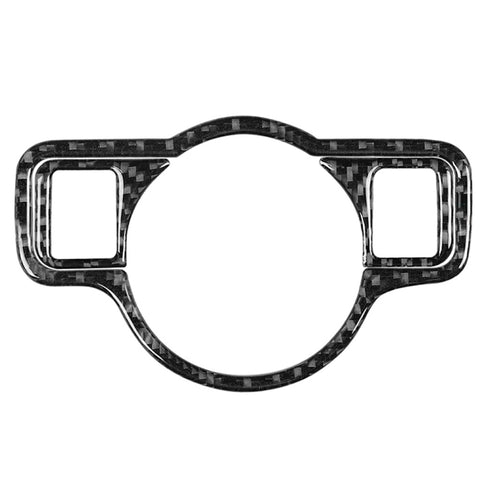 Adhésif décoratif pour interrupteur en teinte unitaire en fibre de carbone pour voiture D pour Mercedes-Benz Classe A 2013-2018/Classe B 2013-2018/Classe C 2007-2013, guide pour la sortie d'une voiture universelle, interrupteur de phare de couleur unie D