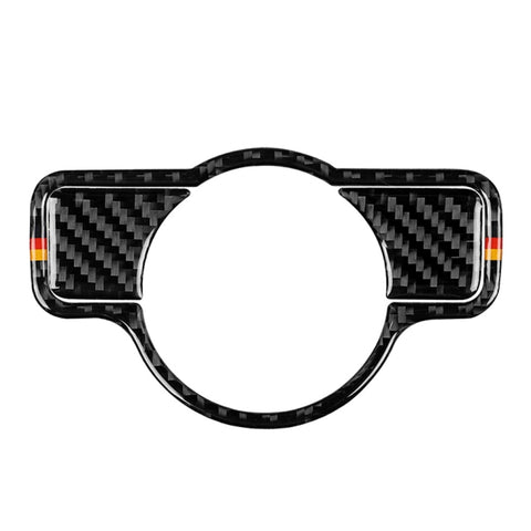 Autocollant décoratif pour interrupteur de couleur B en fibre de carbone pour voiture, pour Mercedes-Benz A 2013-2018/Classe B 2013-2018/Classe C 2007-2013, Guida a Sinistra, interrupteur de phare de couleur allemande B