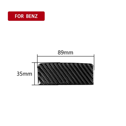 Adesivo decorativo per maniglia della scatola portaoggetti laterale del sedile anteriore del passeggero in tinta unita in fibra di carbonio per auto per Mercedes-Benz Classe A 2013-2018/CLA 2013-2018/GLA 2015-2018, guida a destra e a sinistra universale