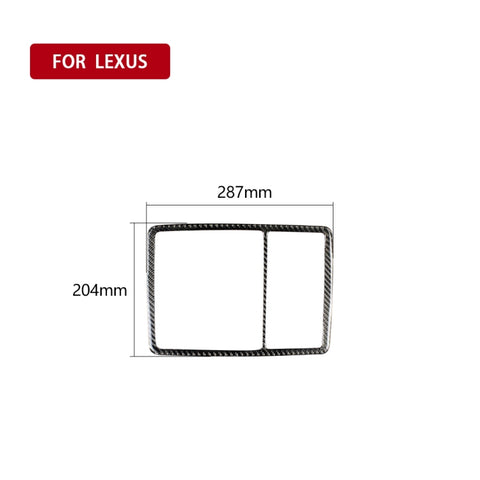 Adhésif décoratif pour la lumière de la lettre antérieure en fibre de carbone pour voiture pour Lexus RX300 / 270 / 200T / 450h 2016-2019, guide vers l'avant et l'avant universel, lampe de lecture avant