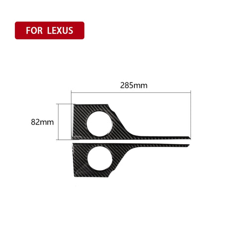 Adhésif décoratif pour main de porte postérieure en fibre de carbone pour voiture pour Lexus RX300 / 270 / 200T / 450h 2016-2019, guide vers l'extrémité et une face avant universelle, poignée de porte arrière