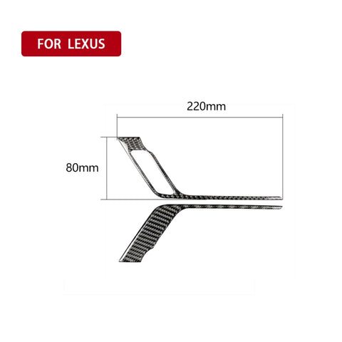 Poignée de porte antérieure en fibre de carbone pour voiture, autocollant décoratif pour Lexus RX300 / 270 / 200T / 450h 2016-2019, guide de direction, poignée de porte avant A