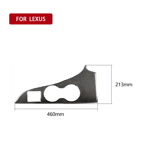 Adhésif décoratif pour panneaux portables pour l'eau en fibre de carbone pour voiture pour Lexus RX300 / 270 / 200T / 450h 2016-2019, guide à destra, panneau porte-gobelet d'eau