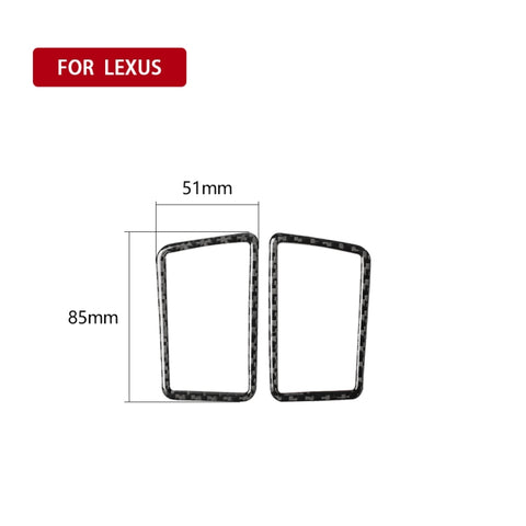 Adhésif décoratif pour support d'air pour croûte en fibre de carbone pour voiture pour Lexus NX200 / 200t / 300h 2014-2021, guide de sortie et de direction universel, Dashboard Air