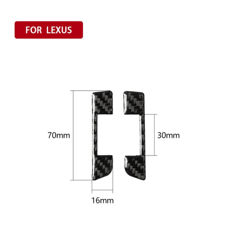Adhésif décoratif pour sortie d'air sinistre et destra en fibre de carbone pour voiture pour Lexus NX200 / 200t / 300h 2014-2021, guide sinistra et destra universel, sortie d'air gauche et droite
