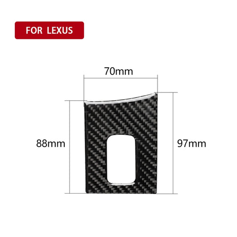Adhésif décoratif pour support de boîte en fibre de carbone pour voiture pour Lexus NX200 / 200t / 300h 2014-2021, guide vers l'avant, boîte d'accoudoir, conduite à gauche