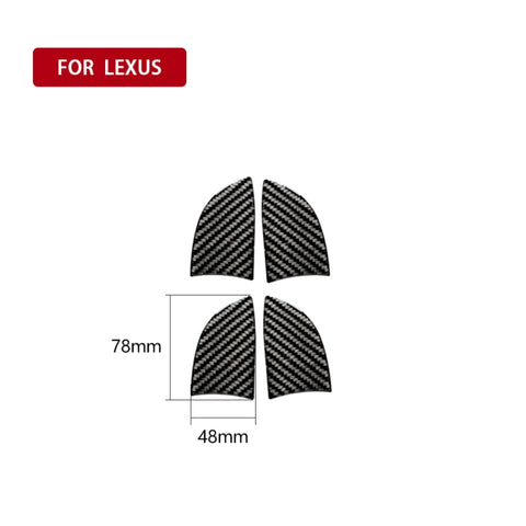 Adhésif décoratif pour porte intérieure en fibre de carbone pour voiture pour Lexus NX200 / 200t / 300h 2014-2021, guide de sortie et de direction universelle, cuvette de porte intérieure