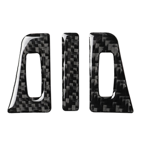 Adhésif décoratif pour conduit d'air en fibre de carbone 3 en 1 pour Lexus NX200 / 200t / 300h 2014-2021, guide de sortie et de direction universel, sortie d'air