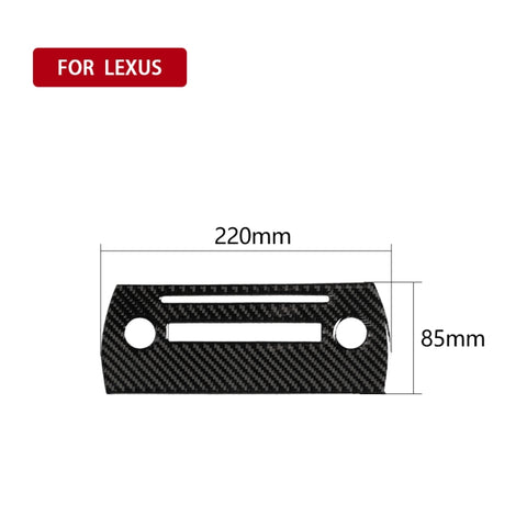 Adhésif décoratif pour panneau CD en fibre de carbone pour voiture pour Lexus NX200 / 200t / 300h 2014-2021, guide pour destra ea sinistra universale, panneau CD