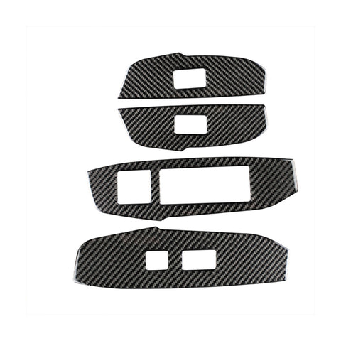 Adhésif décoratif pour lève-vitre pour les fines fibres de carbone pour voiture pour Lexus NX200 / 200t / 300h 2014-2021, guide de destra, lève-vitre, conduite à droite