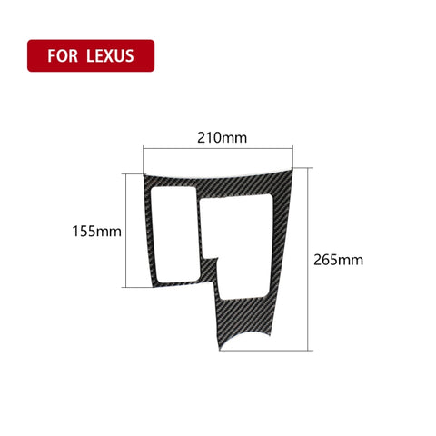 Adhésif décoratif pour panneau de changement de vitesse B en fibre de carbone pour voiture pour Lexus NX200 / 200t / 300h 2014-2021, guide à sinistre, panneau de changement de vitesse B, conduite à gauche