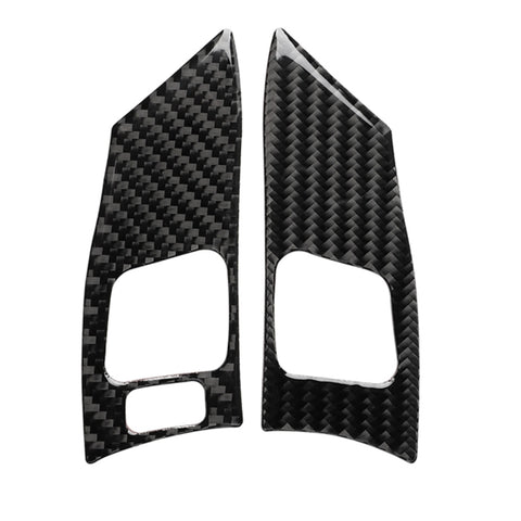 Bouton de volant en fibre de carbone pour voiture Un adhésif décoratif pour Lexus IS250 300 350C 2006-2012, guide vers l'avant et vers l'avant universel, bouton de volant A