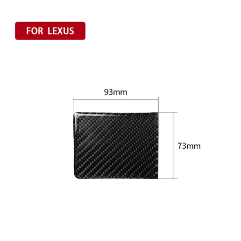 Adhésif décoratif pour panneaux portables pour l'eau en fibre de carbone pour voiture pour Lexus IS250 300 350C 2006-2012, guide pour destra ea sinistra universale, panneau porte-gobelet d'eau