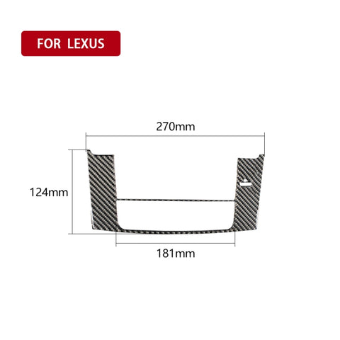 Panneau de navigation pour voiture en fibre de carbone Un adhésif décoratif pour Lexus IS250 300 350C 2006-2012, guide vers la destination et le côté universel, panneau de navigation A