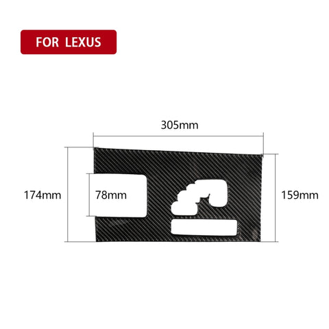 Autocollant décoratif pour composants en fibre de carbone pour voiture B pour Lexus IS250 300 350C 2006-2012, guide de direction, engrenages B, conduite à droite