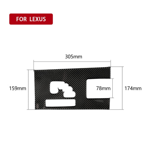 Adhésif décoratif pour composants en fibre de carbone pour voiture B pour Lexus IS250 300 350C 2006-2012, guide vers la sinistre, engrenages B, conduite à gauche