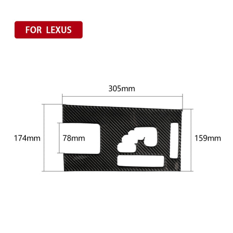 Ingranage pour voiture en fibre de carbone Un adhésif décoratif pour Lexus IS250 300 350C 2006-2012, guide de direction, engrenages A, conduite à droite