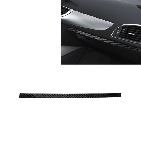 Striscia decorativa per sedile passeggero in fibra di carbonio per auto per Audi A6 S6 C7 A7 S7 4G8 2012-2018, guida a destra e a sinistra universale, Passenger Seat