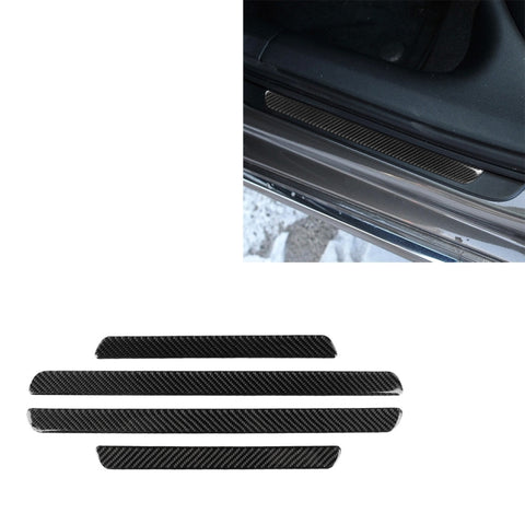 Adhésif décoratif pour sol en fibre de carbone pour voiture pour Audi A6 S6 C7 A7 S7 4G8 2012-2018, guide pour la fin et le sinistre universel, seuil