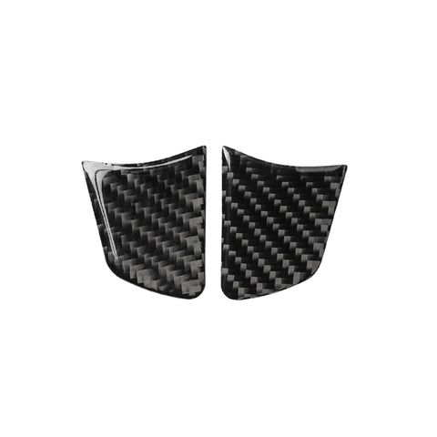 Autocollant décoratif pour volant pulsé en fibre de carbone pour voiture, pour Audi A6 S6 C7 A7 S7 4G8 2012-2018, guide de sortie et de direction universel, bouton de volant