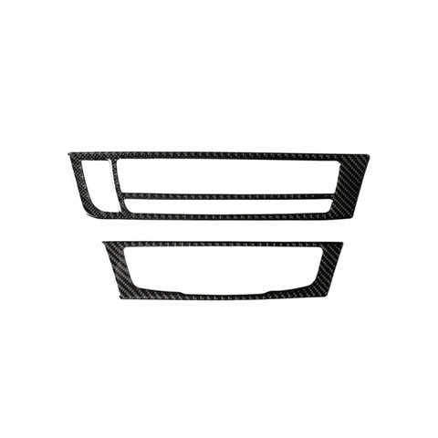 Adhésif décoratif pour panneau CD pour air conditionné en fibre de carbone pour voiture pour Audi A6 S6 C7 A7 S7 4G8 2012-2018, guide à sinistre, panneau CD de climatisation, conduite à gauche