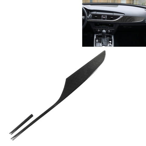 Striscia decorativa par cruscotto auto en fibre de carbone pour Audi A6 S6 C7 A7 S7 4G8 2012-2018, guide a sinistra, tableau de bord, conduite à gauche