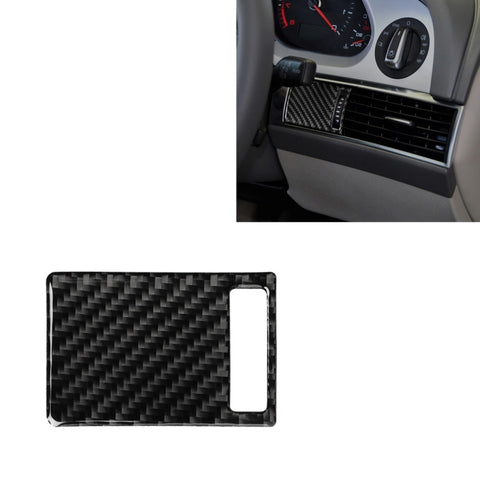 Adhésif décoratif pour panneau de réglage de la pression d'air en fibre de carbone pour voiture pour Audi A6 2005-2011, guide de destra, panneau de réglage de sortie d'air, conduite à droite