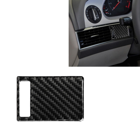Adhésif décoratif pour panneau de réglage de la pression d'air en fibre de carbone pour voiture pour Audi A6 2005-2011, guide à sinistre, panneau de réglage de sortie d'air, conduite à gauche
