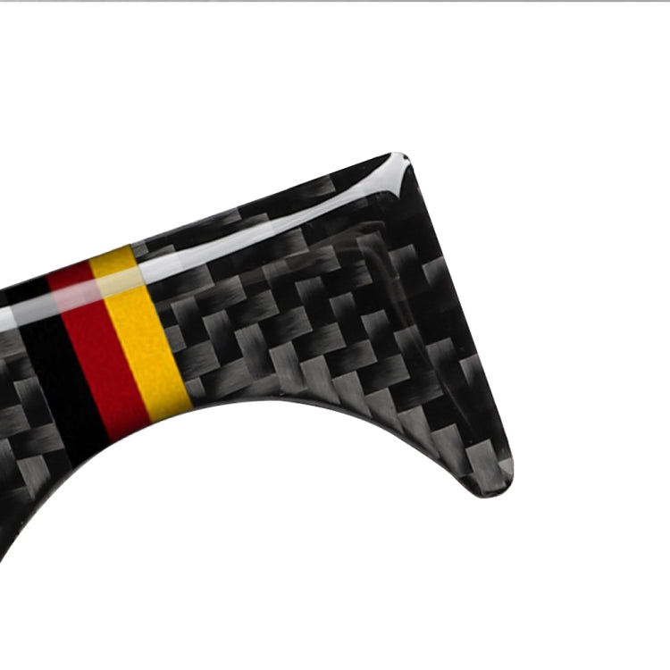 Car Carbon Fiber German Flag Color Keyhole Decorative Sticker for Audi A6 2005-2011, Left Drive, Keyhole, Left Drive