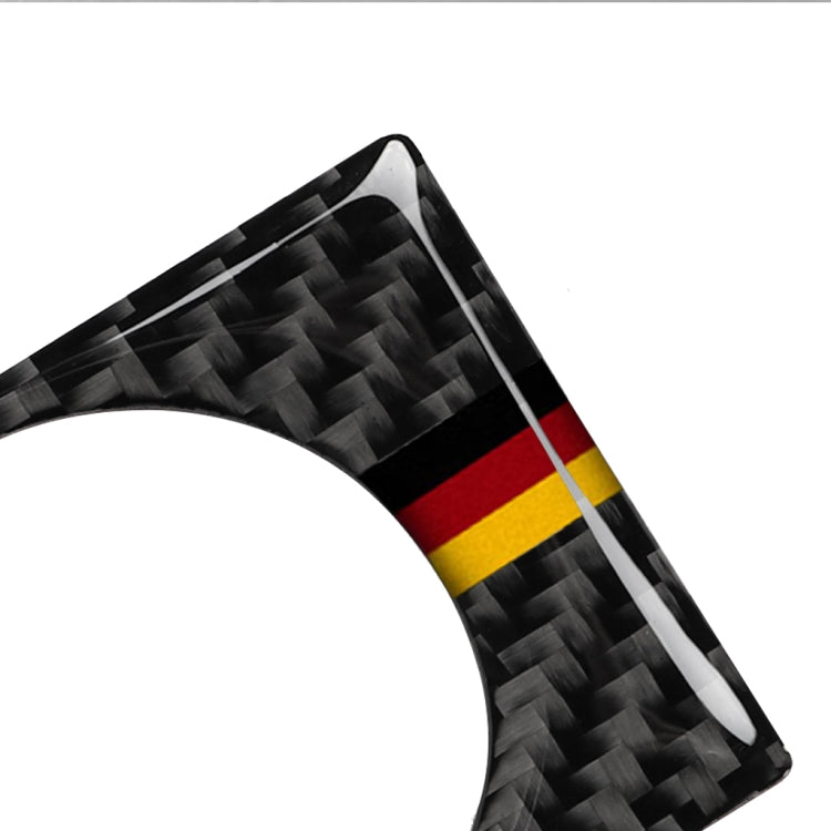 Car Carbon Fiber German Flag Color Keyhole Decorative Sticker for Audi A6 2005-2011, Left Drive, Keyhole, Left Drive