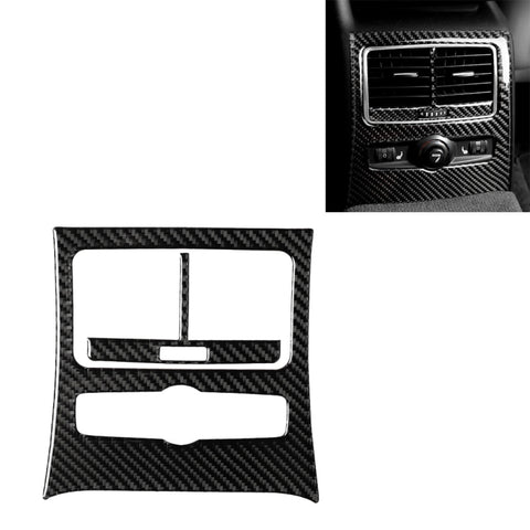 Adhésif décoratif pour panneau de sortie d'air pour siège postérieur en fibre de carbone pour voiture pour Audi A6 2005-2011, guide de sortie et de direction universel, sortie d'air du siège arrière