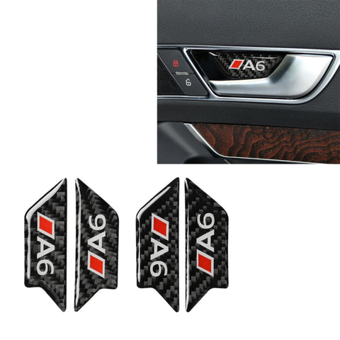 Adhésif anti-graffio pour portière en fibre de carbone pour voiture pour Audi A6 2005-2011, guide à destra ea sinistra universale, cuvette de porte
