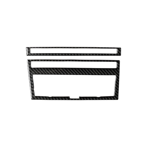 Adhésif décoratif pour panneau CD pour air conditionné en teinte unitaire en fibre de carbone pour voiture pour Audi A6 2005-2011, guide pour destra ea sinistra universale, CD de climatisation de couleur unie