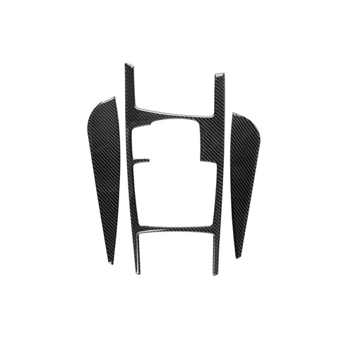 Position du changement de vitesse pour voiture en fibre de carbone + adhésif décoratif pour panneau latéral pour Audi A6 2005-2011, guide vers l'avant, configuration basse, position de changement de vitesse, conduite à gauche, configuration basse