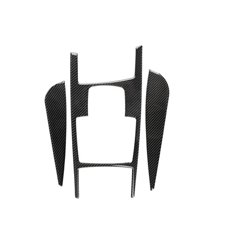 Position du changement de vitesse pour voiture en fibre de carbone + adhésif décoratif pour panneau latéral pour Audi A6 2005-2011, guide de destination, configuration haute, position de changement de vitesse, entraînement à droite, configuration élevée