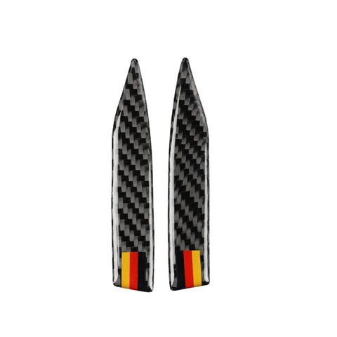 Adesivo anticollisione per specchietto retrovisore con motivo bandiera tedesca in fibra di carbonio per auto per Audi TT, guida a destra e a sinistra universale, A Style, Rearview Mirror Anti-collision A
