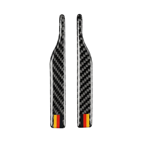 Adesivo anticollisione per specchietto retrovisore con motivo bandiera tedesca in fibra di carbonio per auto per Audi TT, guida a destra ea sinistra universale, stile B, Rearview Mirror Anti-collision B