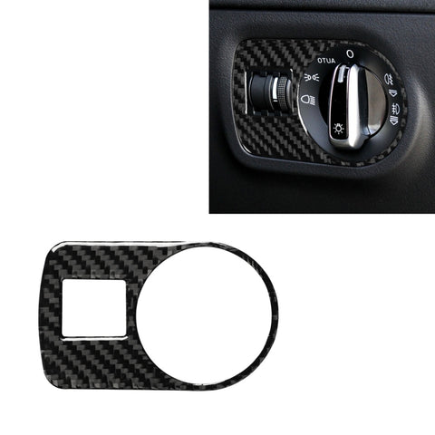 Autocollant décoratif pour interrupteur en fibre de carbone pour voiture, pour Audi TT 8n 8J MK123 TTRS 2008-2014, guide de route, interrupteur de phare, conduite à droite