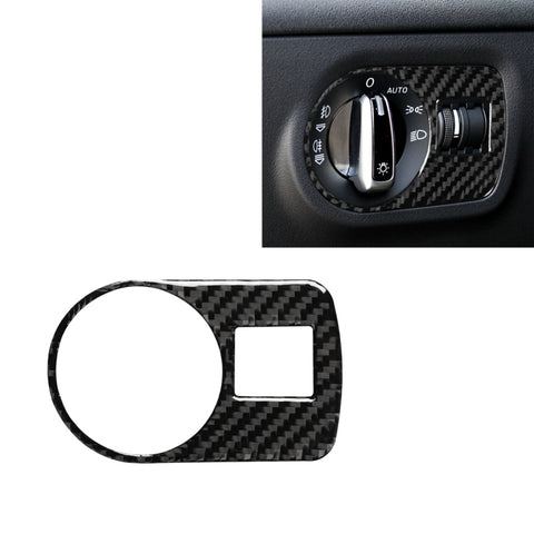 Autocollant décoratif pour interrupteur en fibre de carbone pour voiture, pour Audi TT 8n 8J MK123 TTRS 2008-2014, guide vers la gauche, interrupteur de phare, conduite à gauche