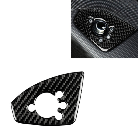 Autocollant décoratif pour porte pulsée en fibre de carbone pour Audi TT 8n 8J MK123 TTRS 2008-2014, guide de sortie, style B, bouton de porte, conduite à droite B