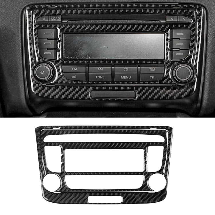 Car Carbon Fiber Air Conditioning CD Panel Decorative Sticker for Audi TT 8n 8J MK123 TTRS 2008-2014, Left and Right Drive Universal, B Style           ...
