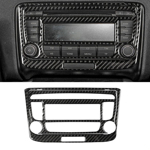Adhésif décoratif pour panneau CD de l'air conditionné en fibre de carbone pour voiture pour Audi TT 8n 8J MK123 TTRS 2008-2014, guide pour destra ea sinistra universale, style B, panneau CD de climatisation B