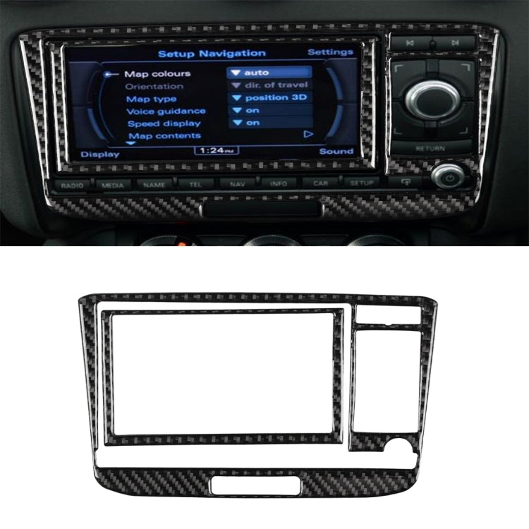 Car Carbon Fiber Air Conditioning CD Panel Decorative Sticker for Audi TT 8n 8J MK123 TTRS 2008-2014, Left and Right Drive Universal, A Style           ...